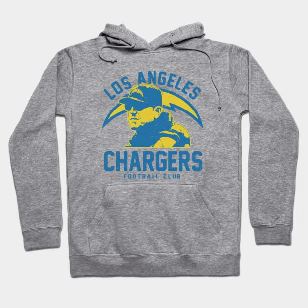 Jim Harbaugh Chargers Hoodie by Buck Tee